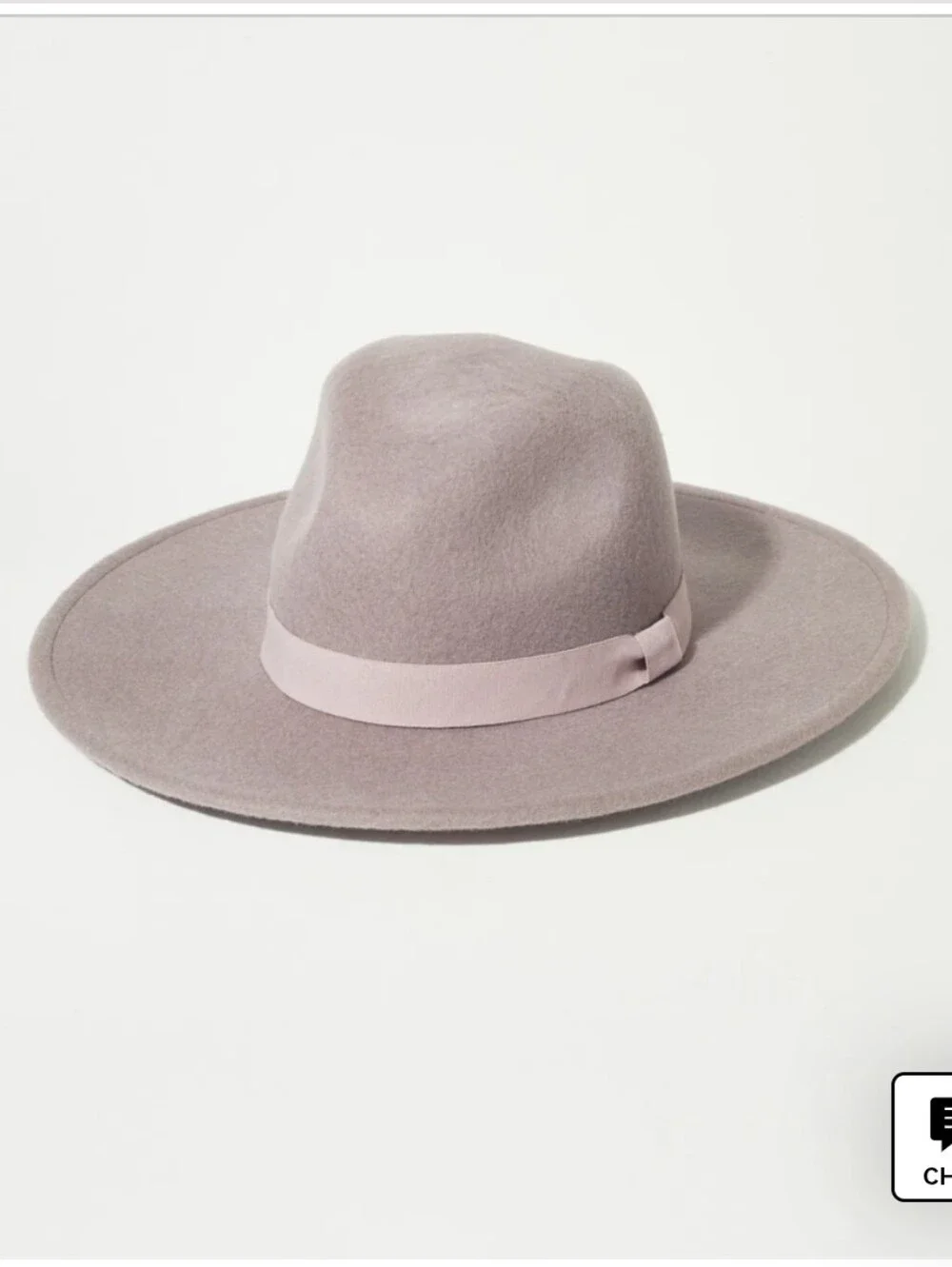 Lucky Brand 100% Wool Wide Brim Ranger Hat In Dusty Mauve